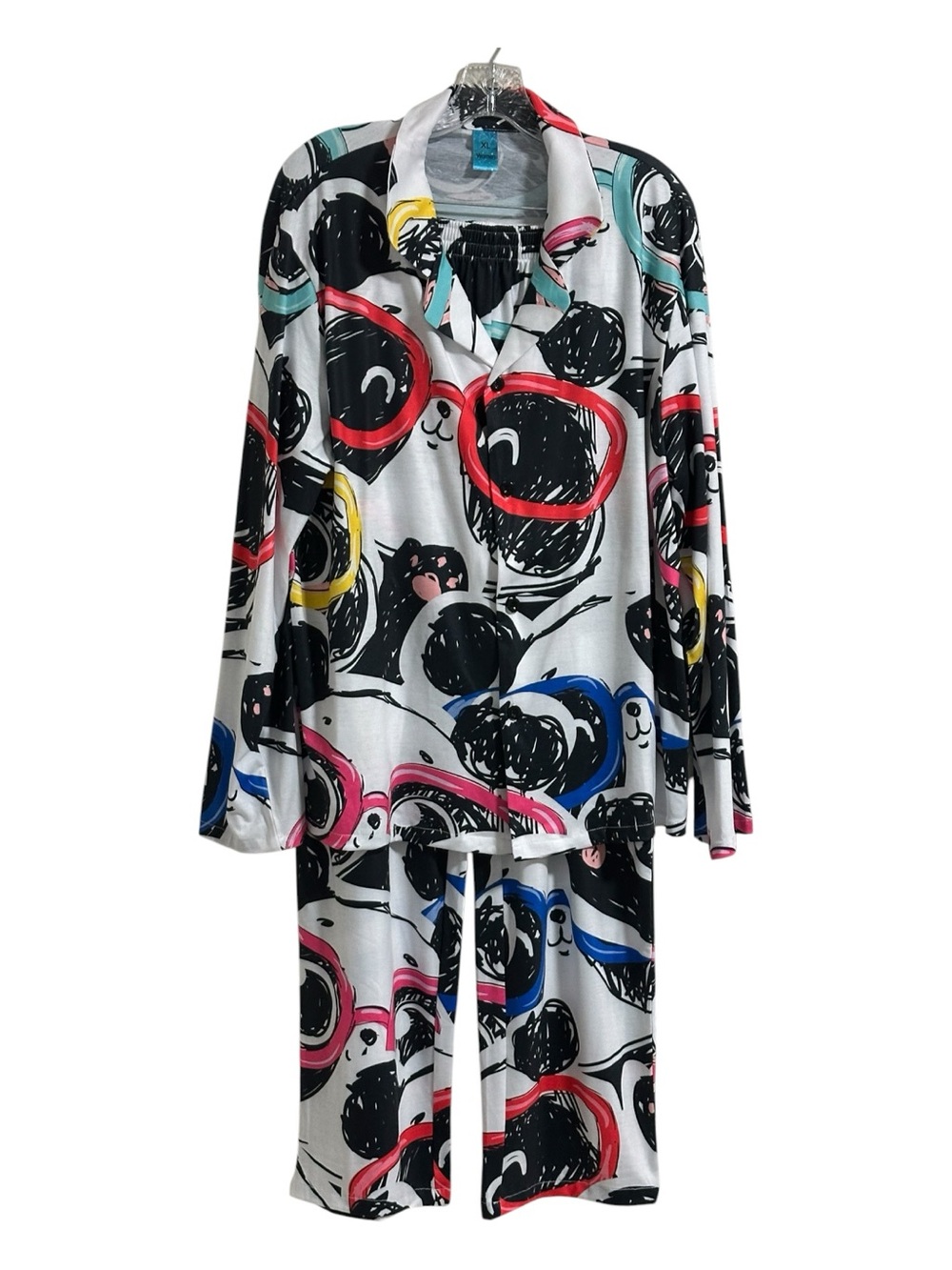 Women’s Panda 2 piece pajama set size XL NWOT